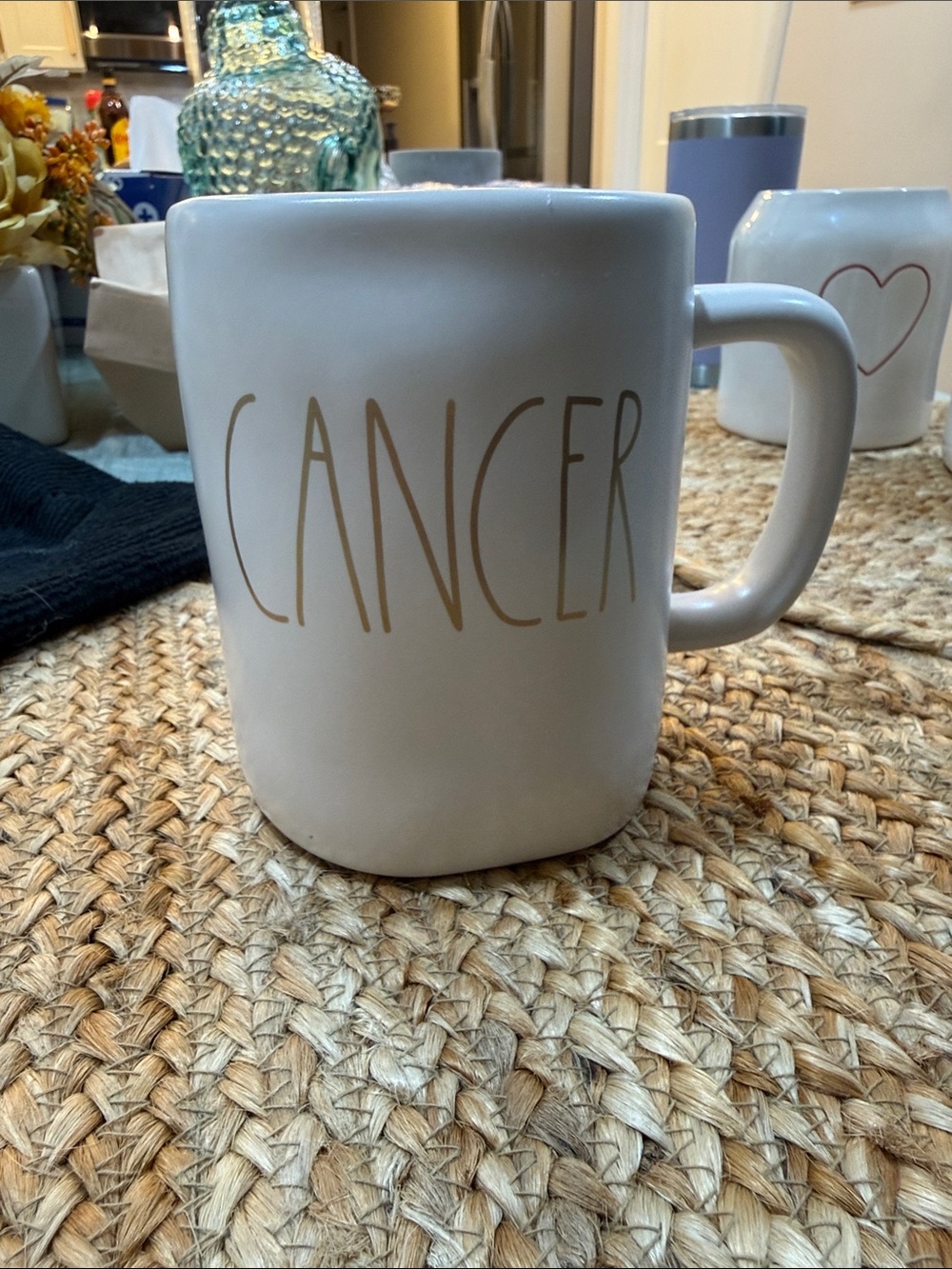 White 'Cancer' Zodiac Ceramic Mug - Brand Unspecified